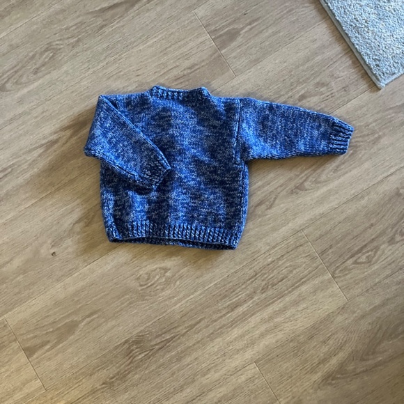 Child knit crochet cardigan winter preppy sweater - Picture 3 of 5